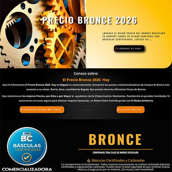 Precio Bronce 2026